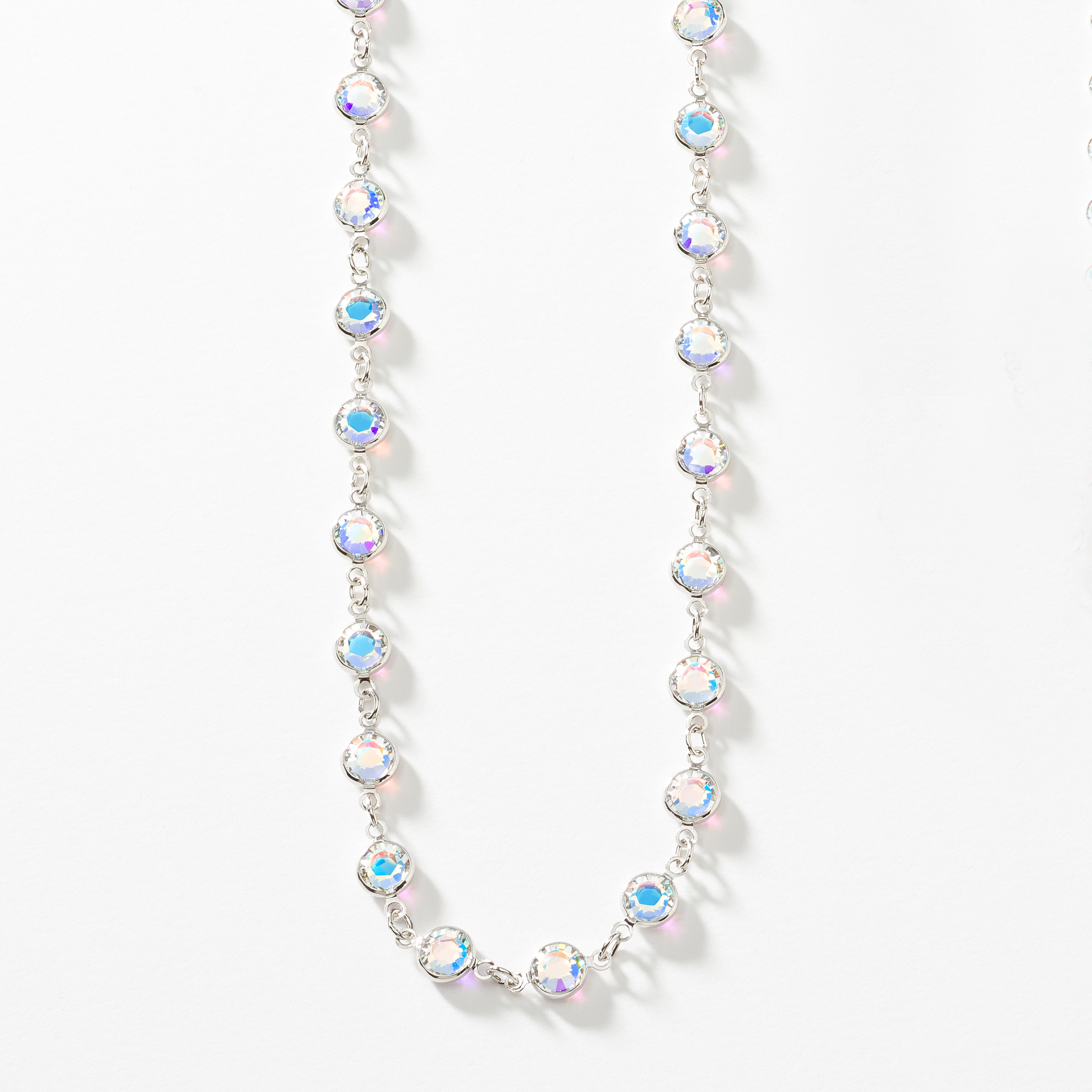 Chanelle Necklace, Crystal Aurore Boreale