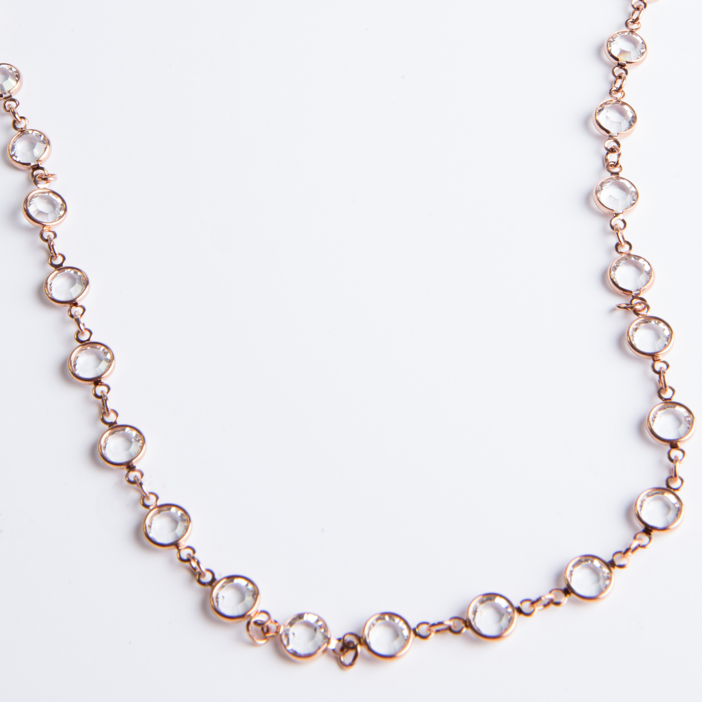 Blush Chanelle Necklace, Crystal