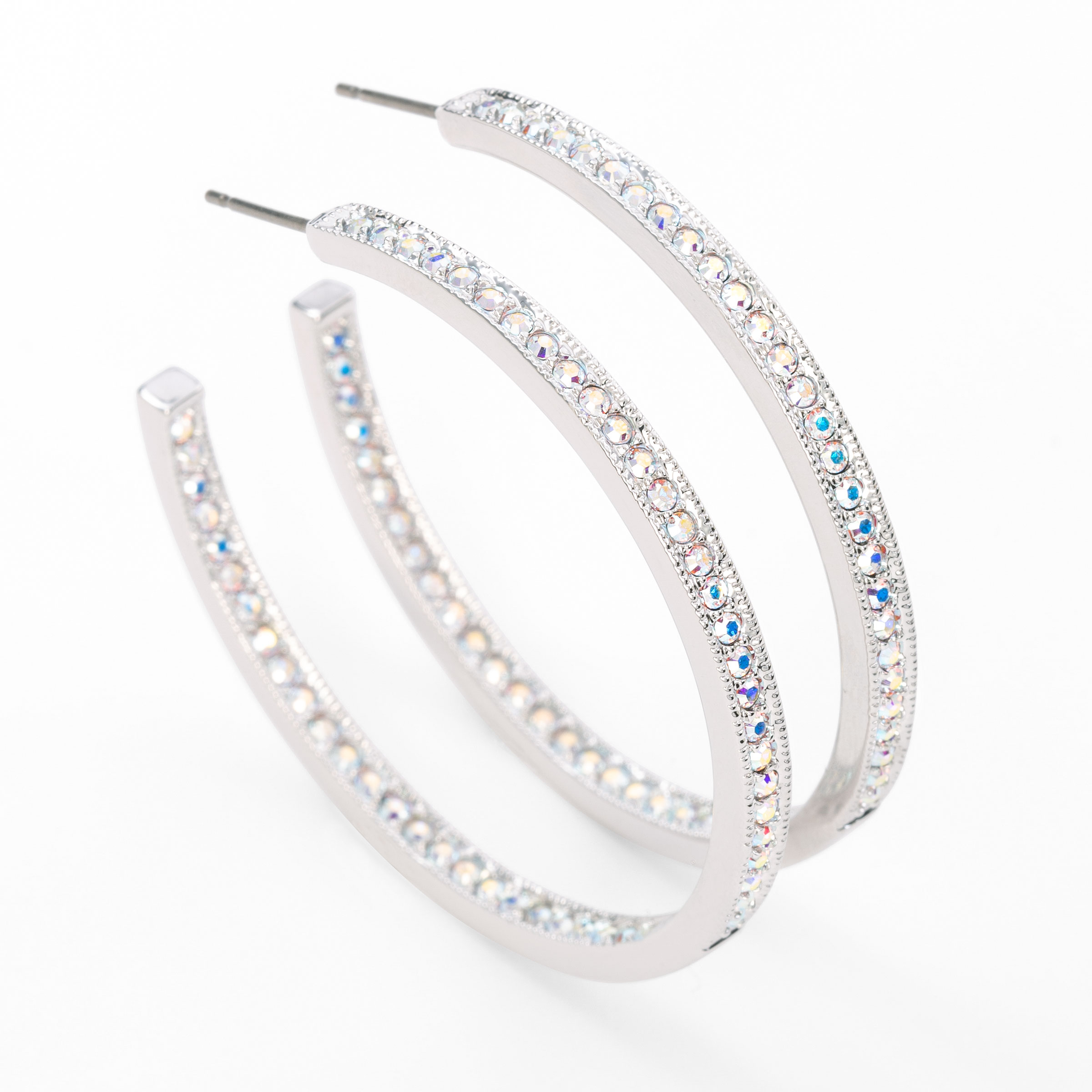 Hidden Gems Earrings, Crystal Aurore Boreale