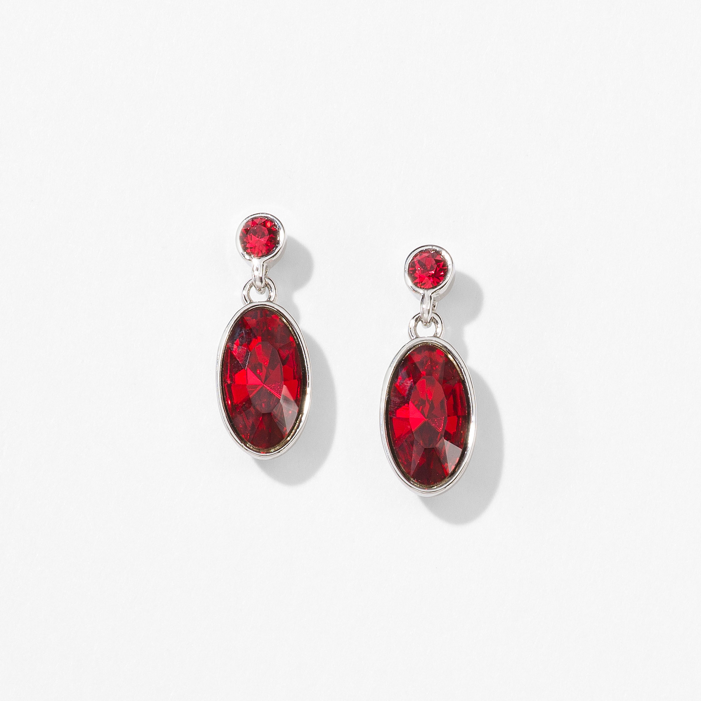 Spec Earrings, Scarlet